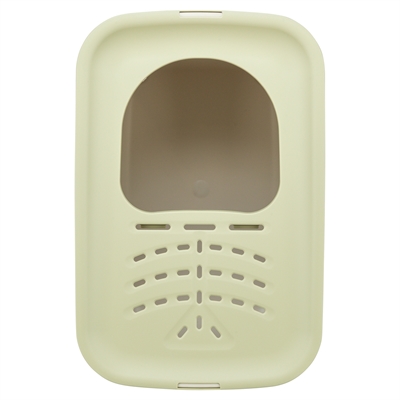 TRIXIE Kattenbak Hop-In Boveningang tegen strooiing - Grijs/Groen - 38x58x39 cm