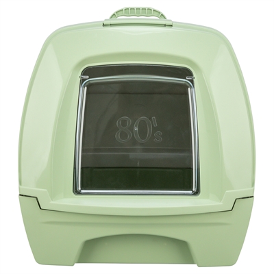 TRIXIE Kattenbak Easydraw Uitschuifbare lade - Actief koolstoffilter - Grijsgroen - 46x57x48 cm