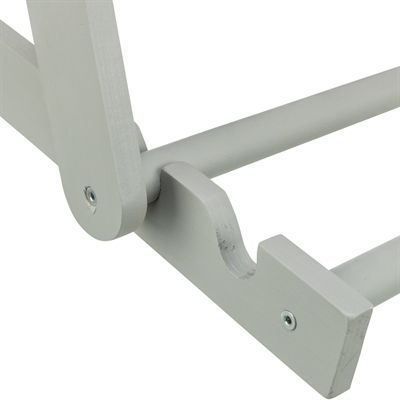 TRIXIE Strandstoel Hout - Verstelbare rugleuning, inklapbaar, gelakt FSC-hout - Grijs - 51x33x37 cm