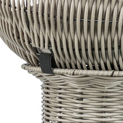 TRIXIE Kattenmand Amalia Polyrattan, omkeerbaar kussen - Grijs - 42x42x70 cm