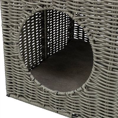 TRIXIE Kattenmand Amalia 2-verdiepingen, omkeerbare kussens, inklapbaar - Grijs - 37x35x57 cm