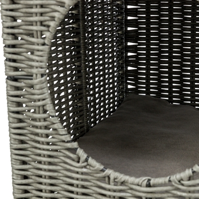 TRIXIE Kattenmand Amalia 2-verdiepingen, omkeerbare kussens, inklapbaar - Grijs - 37x35x57 cm