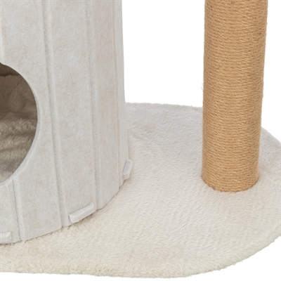 TRIXIE Krabpaal Filia - compact met schuilplaats & zachte ligplekken, wasbaar kussen - crème - 58x37x52 cm