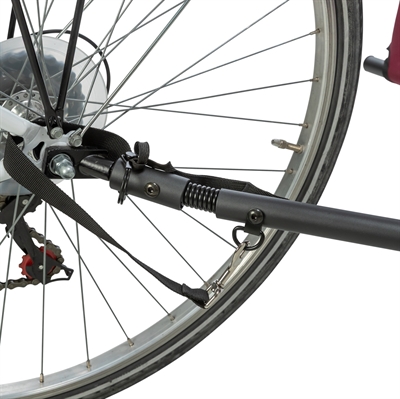 TRIXIE Hondenfietskar 61/125x56x64 cm Ventilatie & zicht | Stevige wielen, opvallende vlag - Grijs/rood - Max 15 kg