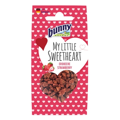 BUNNY NATURE Snack My Little Sweetheart Aardbei - Knapperig, met inuline voor darmfunctie - 30 g