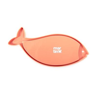 MARTIN Likmat Vis Antislip siliconen stimuleert rustig likken - Roze - 28,5x14x1 cm