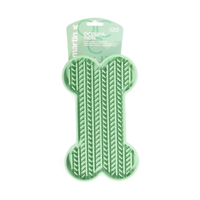 MARTIN Likmat Bot Met Zuignappen - Siliconen structuur stimuleert rustig likken - Groen - 22x13x2 cm