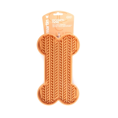 MARTIN Likmat Bot - Siliconen met zuignappen, stimuleert rustig likken | Geel - 22x13x2 cm