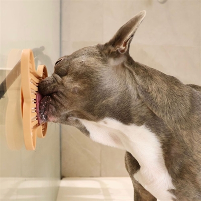 MARTIN Likmat Bot - Siliconen met zuignappen, stimuleert rustig likken | Geel - 22x13x2 cm