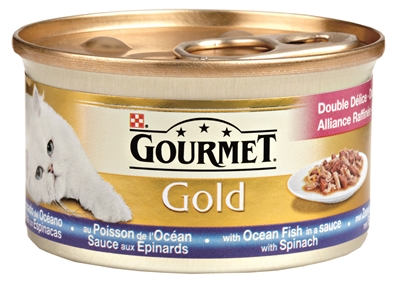 GOURMET Katzenfutter GOURMET GOLD LUXE MIX ZEEVIS 24x85g - in Sauce