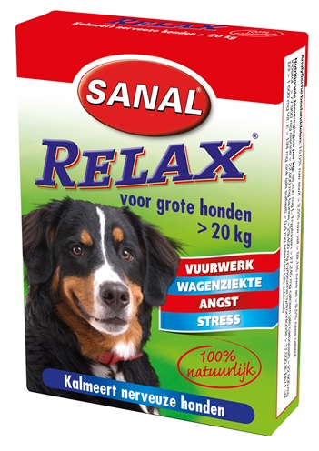 Sanal Kalmeringstabletten Large 15 tbl – Voor grote honden vanaf 20 kg