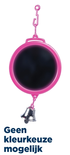 HAPPY PET Vogelspiegel FUN AT THE FAIR 15×7,5 cm – Ronde vorm