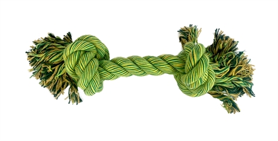 HAPPY PET Flostouw voor hond Flossin Fun 2 Knoop Extra groot & tandverzorgend - Assorti - Super 50x13x13 cm