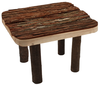 HAPPY PET Houten platform Raw Wooden Platform - Knaagveilig verstopplek - Naturel - 25x30x18 cm