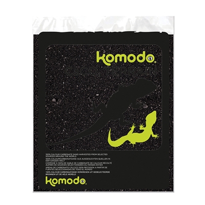 KOMODO Terrarium Zand Caco Zand Zwart 4 kg – Natuurlijk Calcium