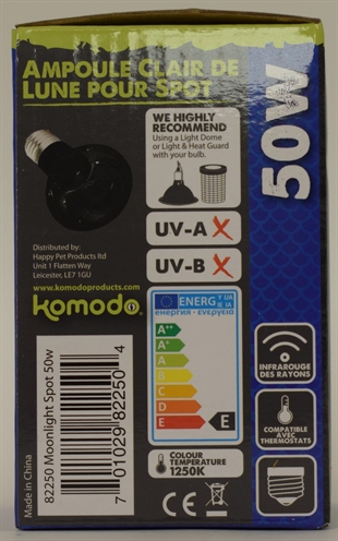 KOMODO Nachtgloed Lamp 50 WATT E27 – warmtestraling voor huisdieren