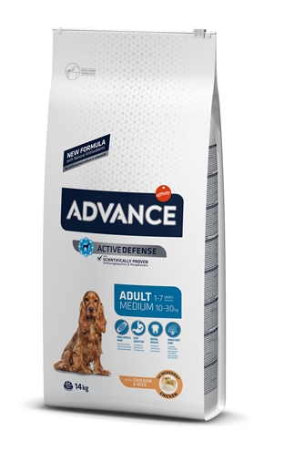 ADVANCE Hundefutter Medium Adult 14 KG - Reich an Huhn und Reis