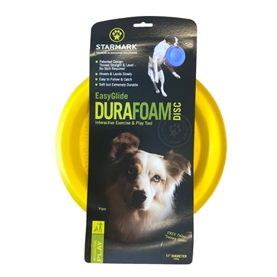 STARMARK Hondenfrisbee Easy Glide DuraFoam Max - extreem duurzaam & zacht voor tanden, drijft - assorti - 25,5 cm