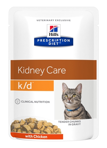 HILL'S PRESCRIPTION DIET kattenvoer K/D Kip 12x85 gr – nieraandoeningen