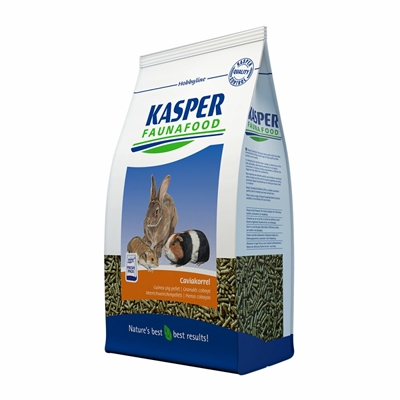 KASPER FAUNAFOOD Caviakorrel Hobbyline compleet voer – vezelrijk en vitaminerijk - 4 kg