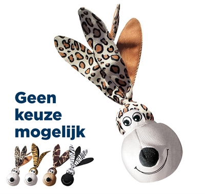 KONG honden speelgoed Wubba Floppy Ears LARGE 34 cm – assorti