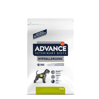 ADVANCE VETERINARY DIET Hypoallergene Hondenvoeding 2,5 KG – Compleet dieetvoer