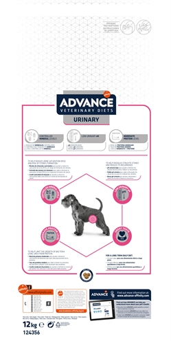 ADVANCE VETERINARY DIET Hondenvoer Urinary Urinewegen | Urineverzurend, laag magnesium & laag fosfor - 12 kg
