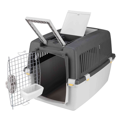 TRIXIE Hondenreisbox Gulliver Lichtgrijs 73×75×104 cm – IATA-set