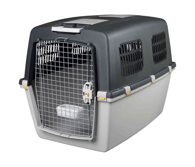 TRIXIE Hondenreisbox Gulliver Lichtgrijs 73×75×104 cm – IATA-set