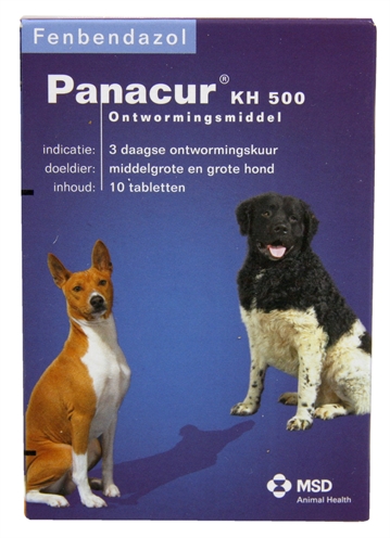 PANACUR Entwurmungstabletten 500 mg 10 Stück – Hunde/Katzen