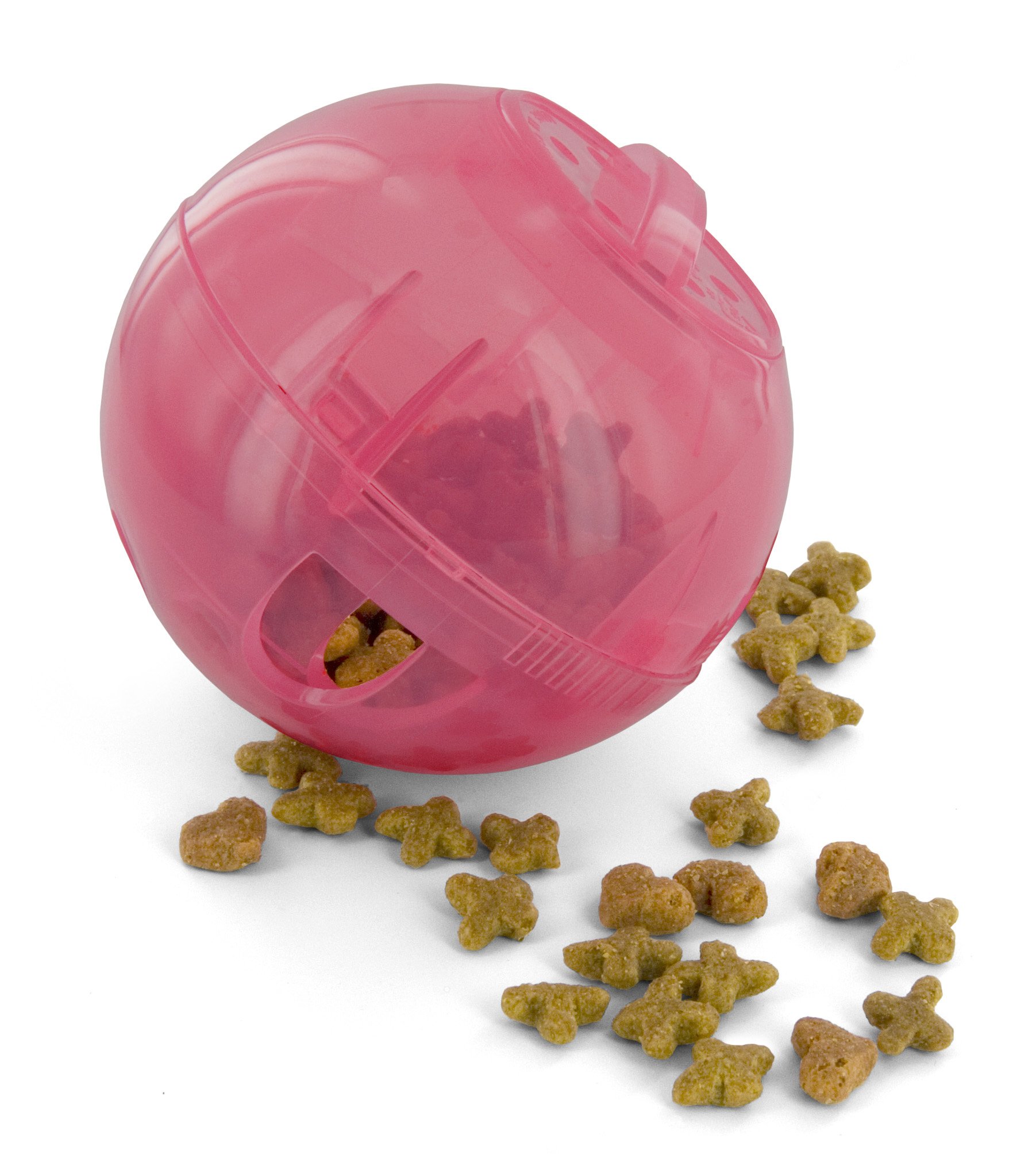 PetSafe SlimCat Voerbal voor Katten Roze – Speelvoer voor Gezondheid