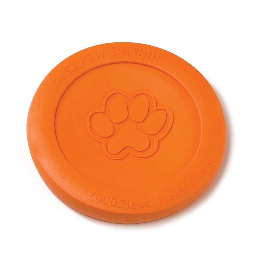 West Paw hondenfrisbee Zogoflex Zisc S 16×16 cm – Tangerine Oranje
